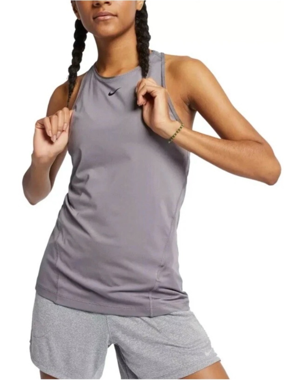 Nike Women's Gray Sleeveless Athletic Tank Top